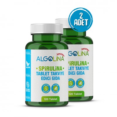 Algolina Spirulina Tablet 525 Mg - 120 Tablets (2 Pieces)